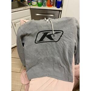 Gray Klim Pull-Over Hoodie Size XL